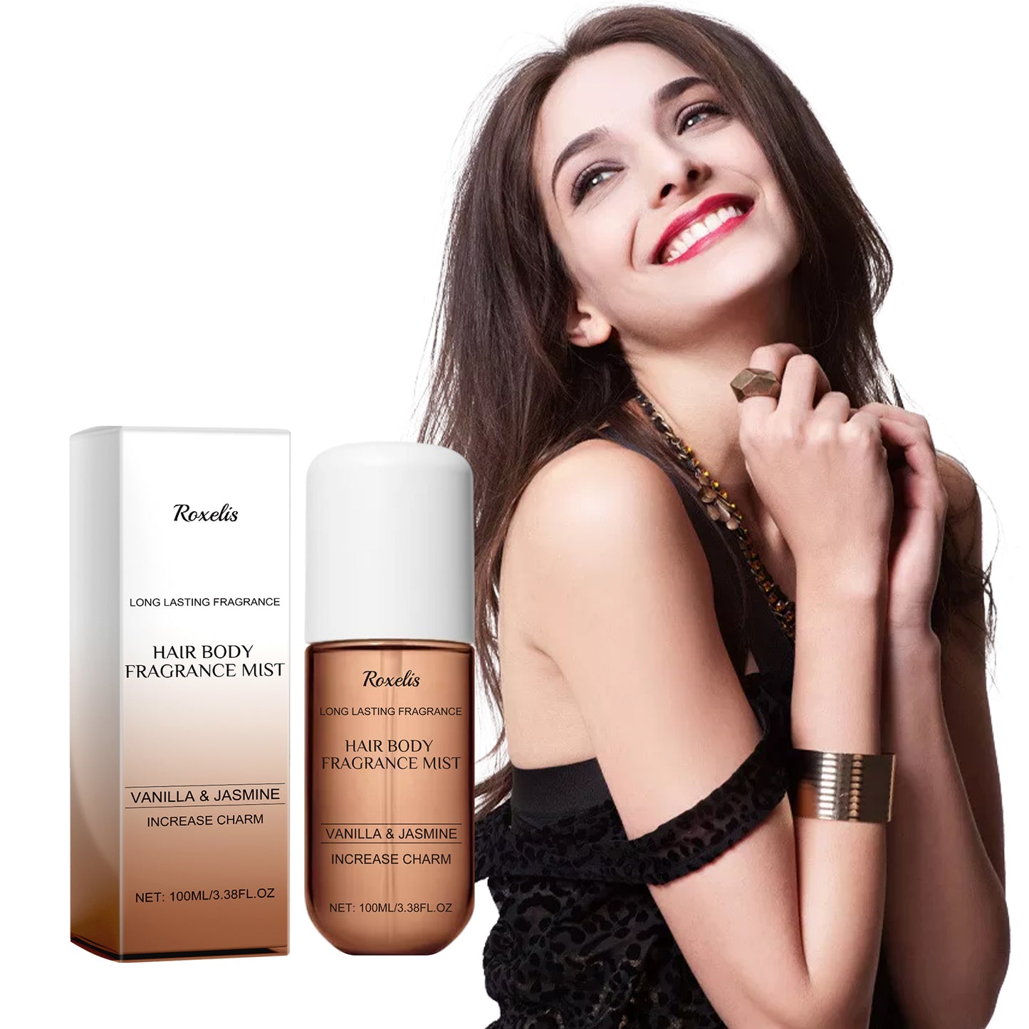 Vanilla Jasmine Fragrance Spray, Behind The Ears Neck Wrist Natural Fresh Fragrance