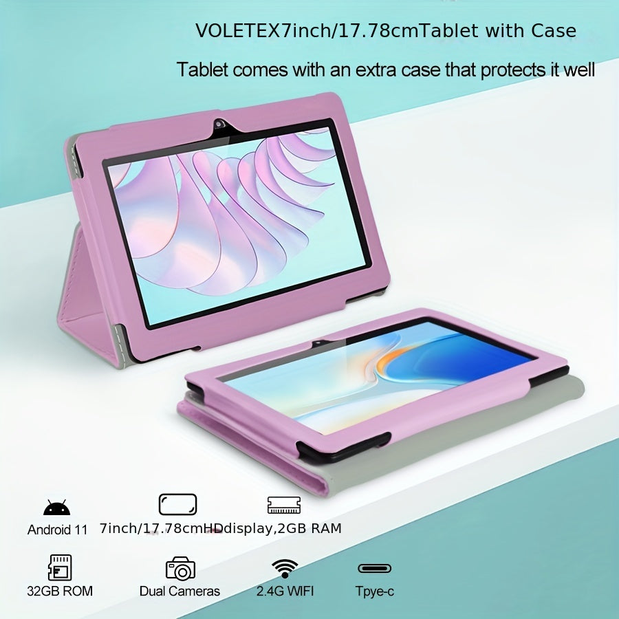 7 Inch Android 11 Tablet with Case