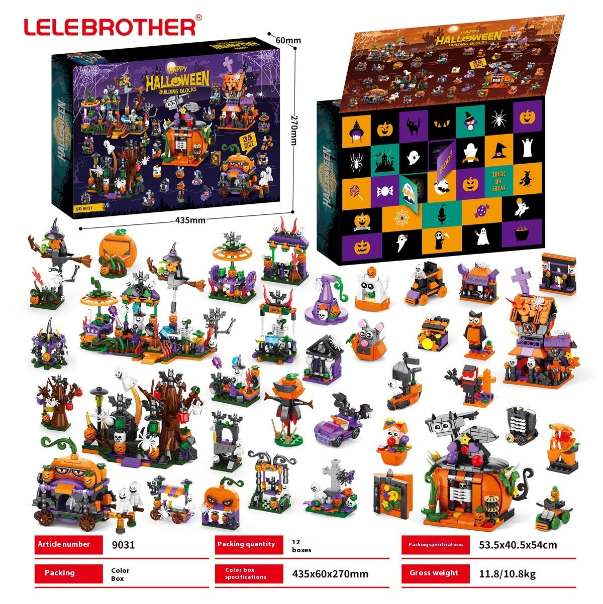 Halloween Advent Calendar and Building Blocks