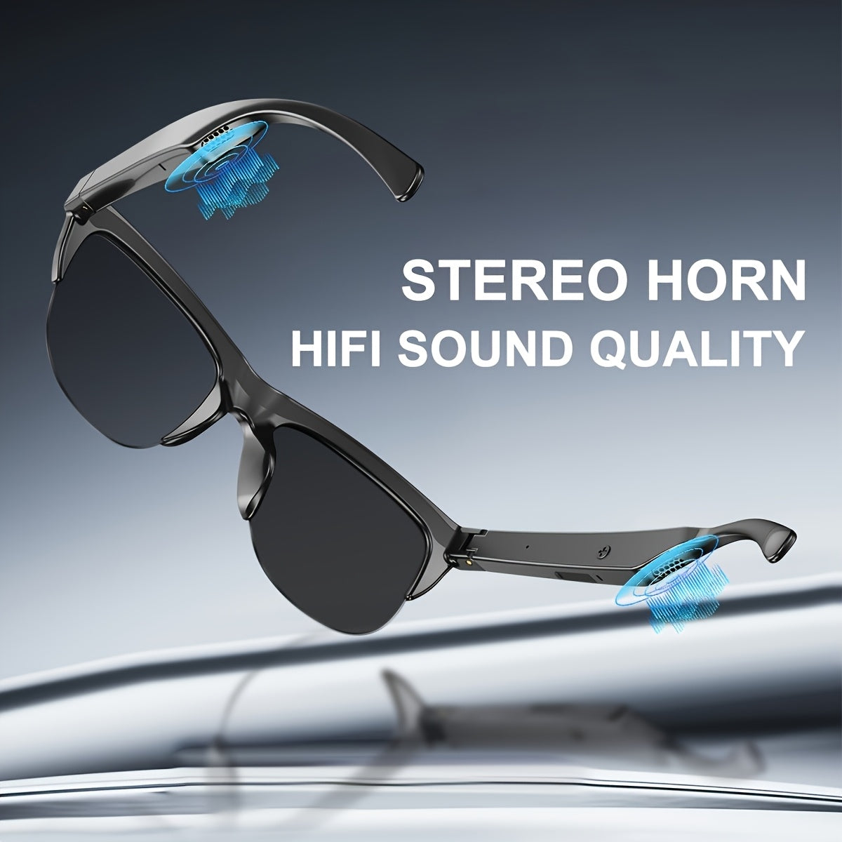 Wireless Smart Glasses With Audio And Voice Call Capabilities,