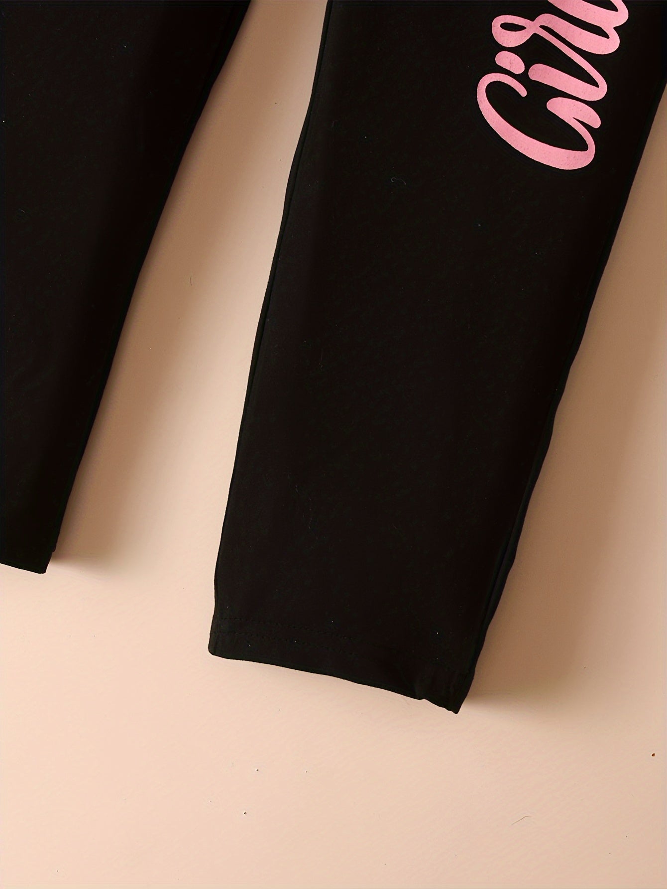 Girl's Letter Two-Piece Casual Set