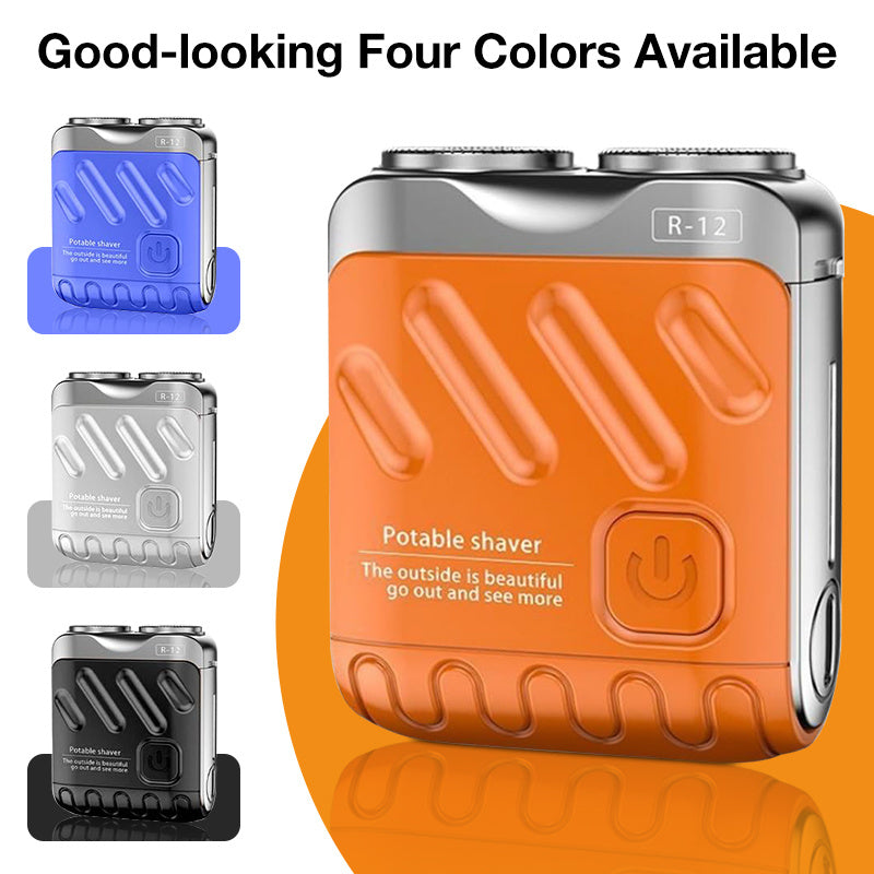 Portable Rotary Dual Ring Electric Shaver