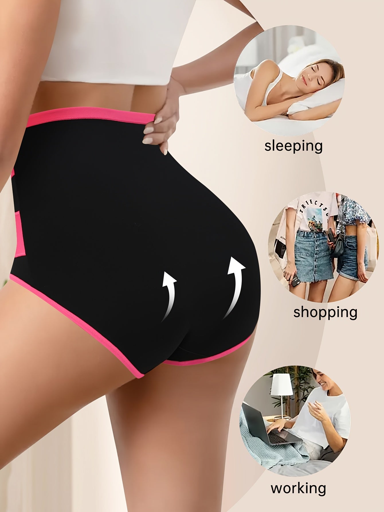 4pcs Tummy Control Panties