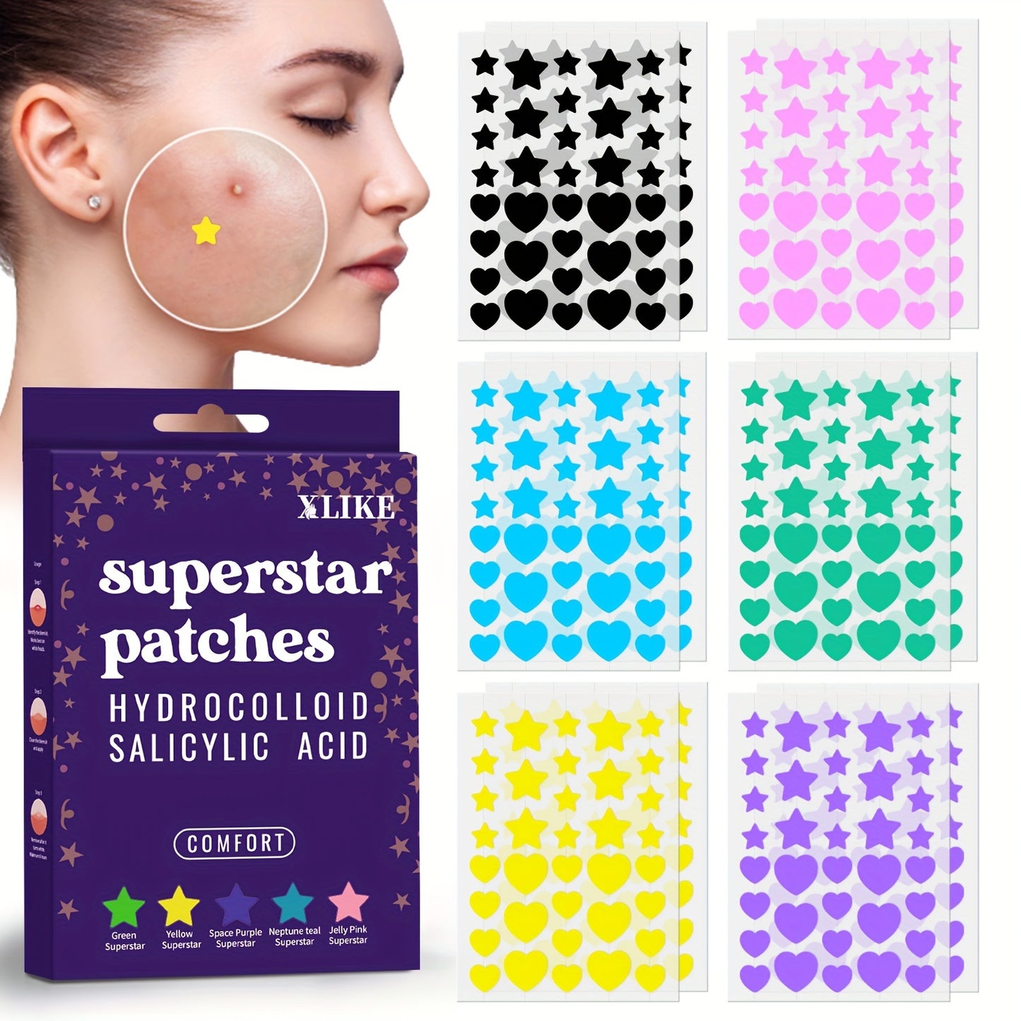 432pcs Hydrocolloid Acne Patches