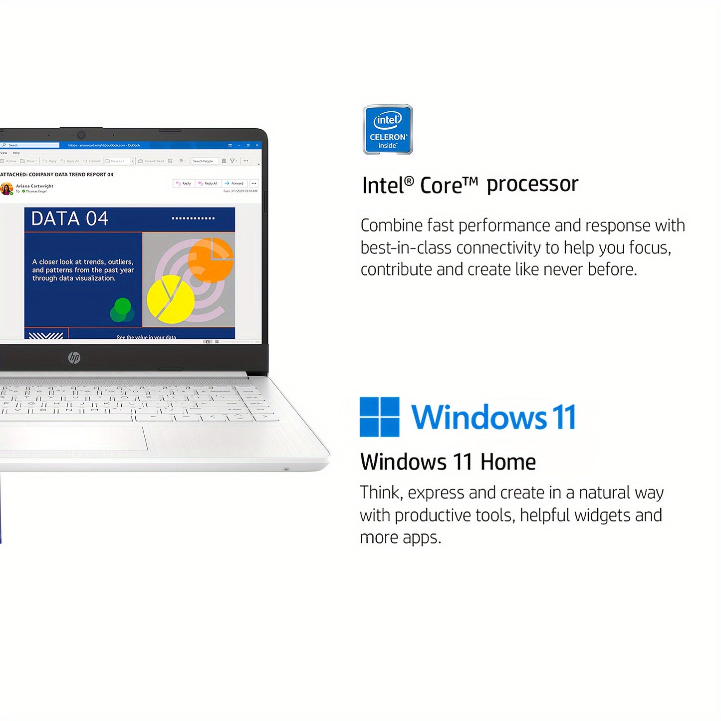 HP 2024 Newest 14" Laptop for Student And Business