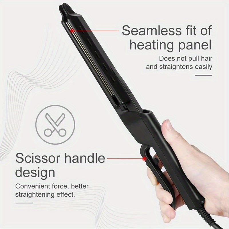 Black Wide Plate Ionic Hair Straightener