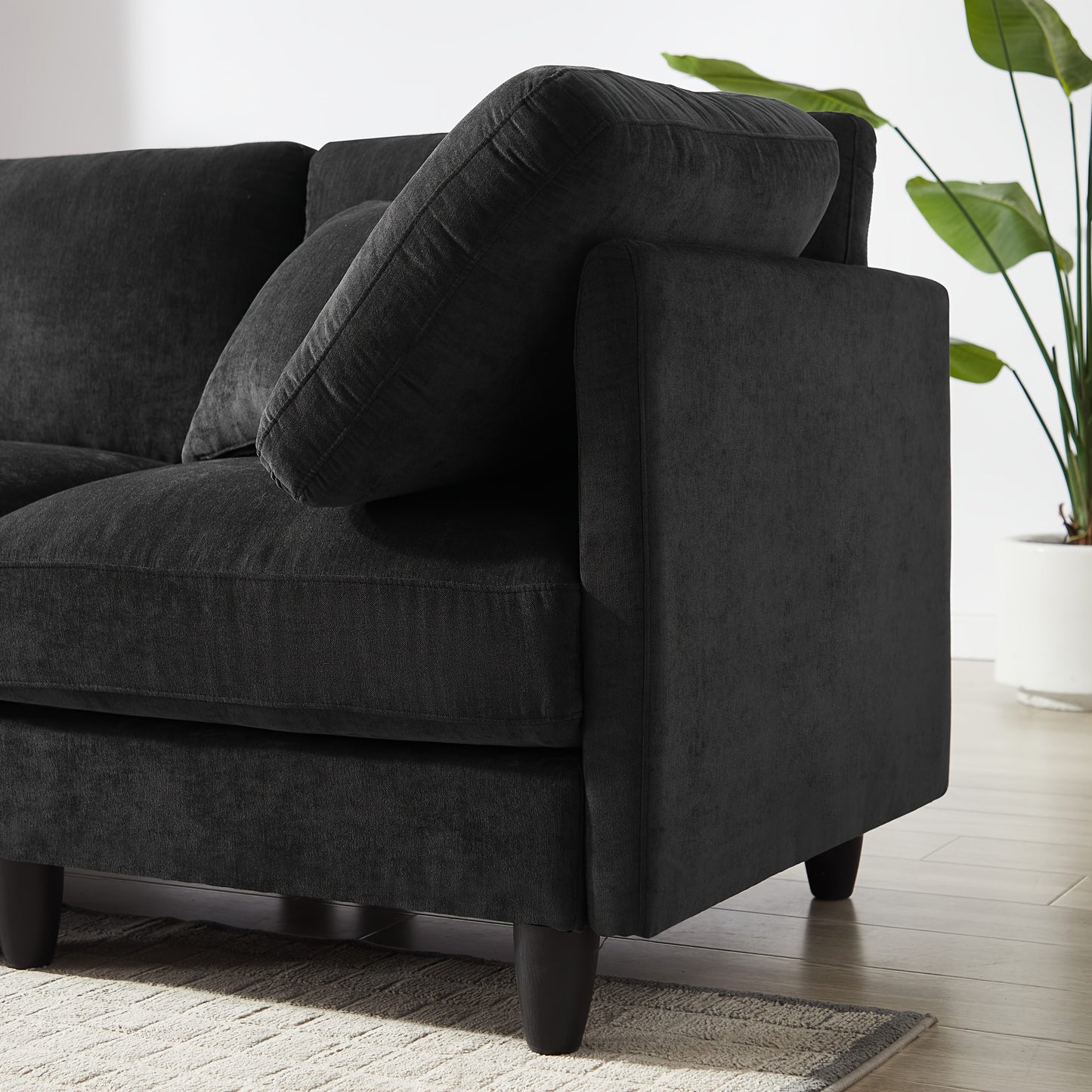 7-Seater Upholstered Sectional Sofa