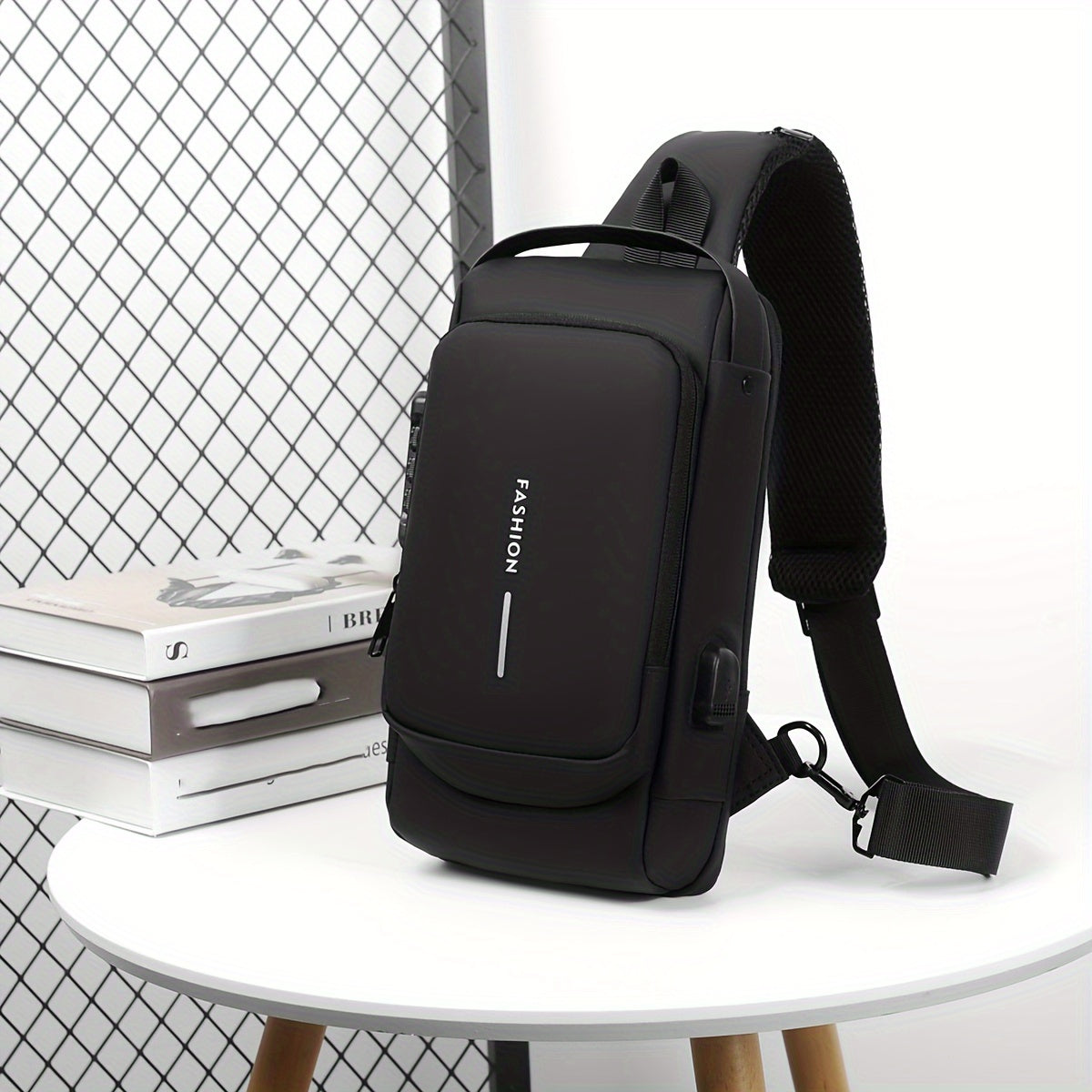 Anti-Theft Chest Bag with USB Charging Port