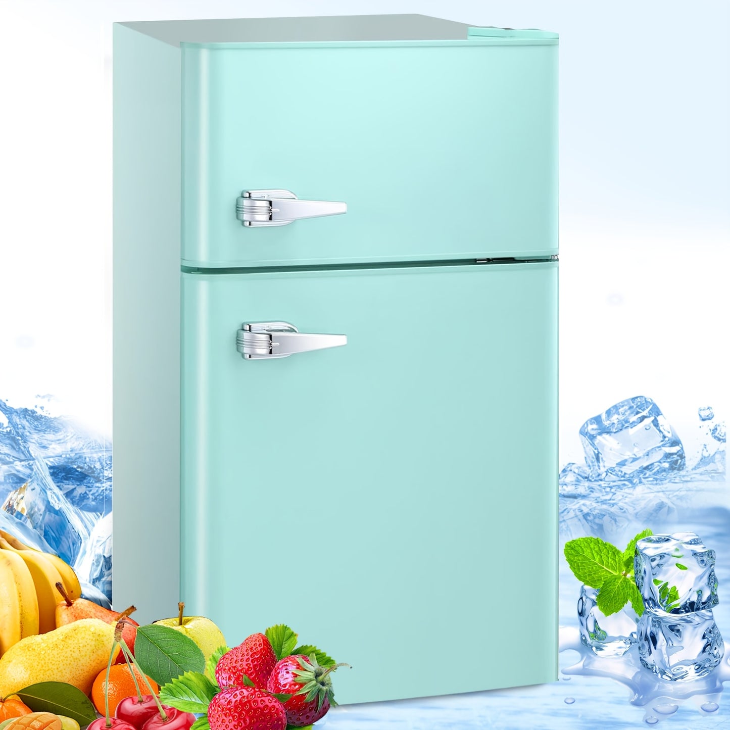 3.2 Cu.Ft Compact Mini Fridge with Freezer