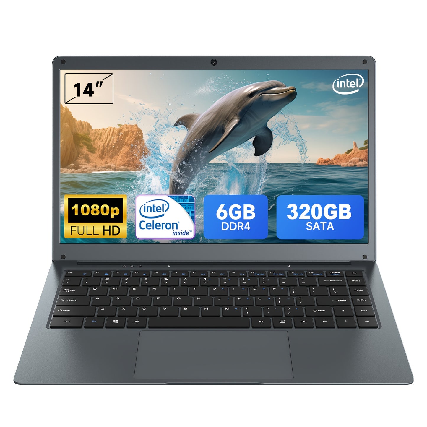 2025 HYYUO 14-inch Ultra-Thin Lightweight Gaming Laptop