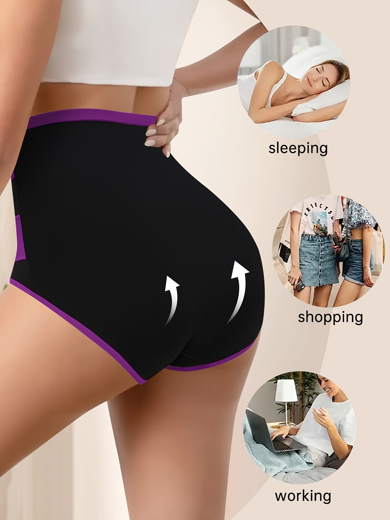 4pcs Tummy Control Panties