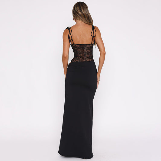 Y2K Lace Suspender Dress