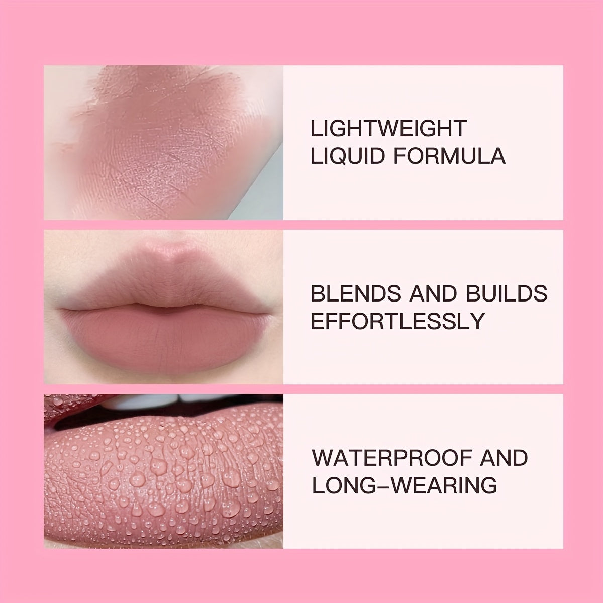 1pc Long-Lasting Velvet Matte Lip Glaze