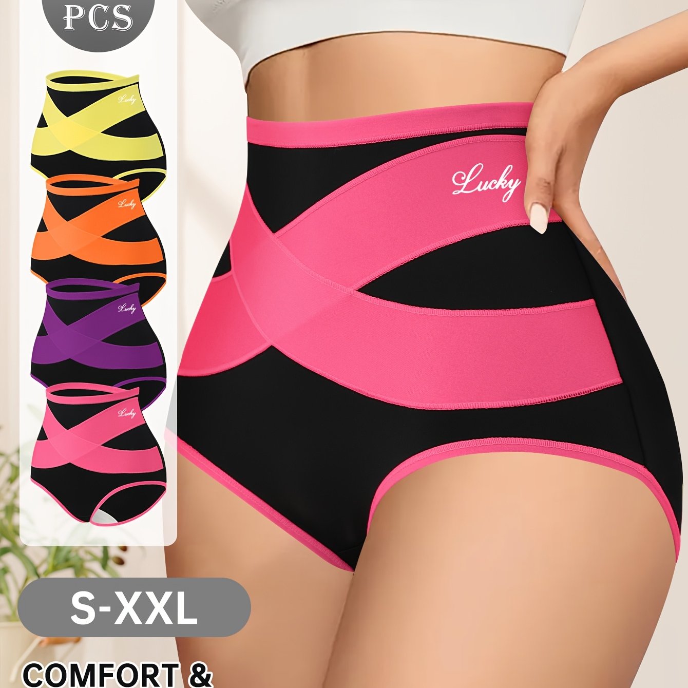 4pcs Tummy Control Panties