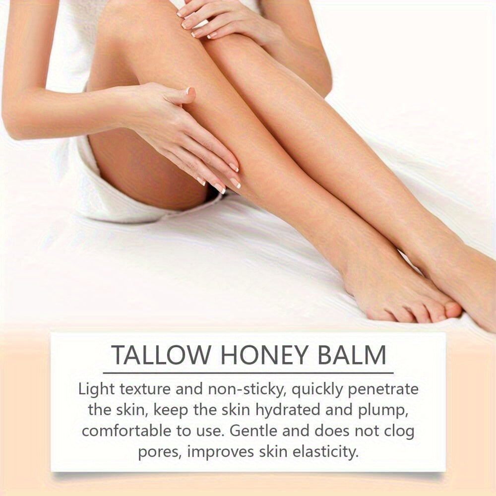Natural Grass-Fed Beef Tallow with Raw Honey
