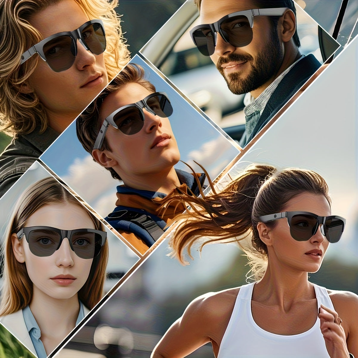 Wireless Smart Glasses With Audio And Voice Call Capabilities,