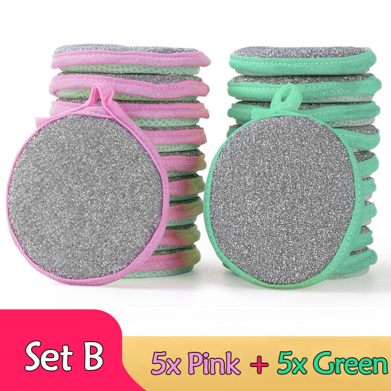 5 or 10pcs Double Side Household Cleaning Sponge