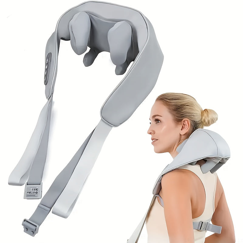 Cordless Neck and Shoulder Massager with Dual-Level Heating