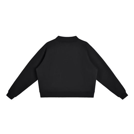 menterverse.shop Essential Fleece Mock-Neck Crew Sweatshirt