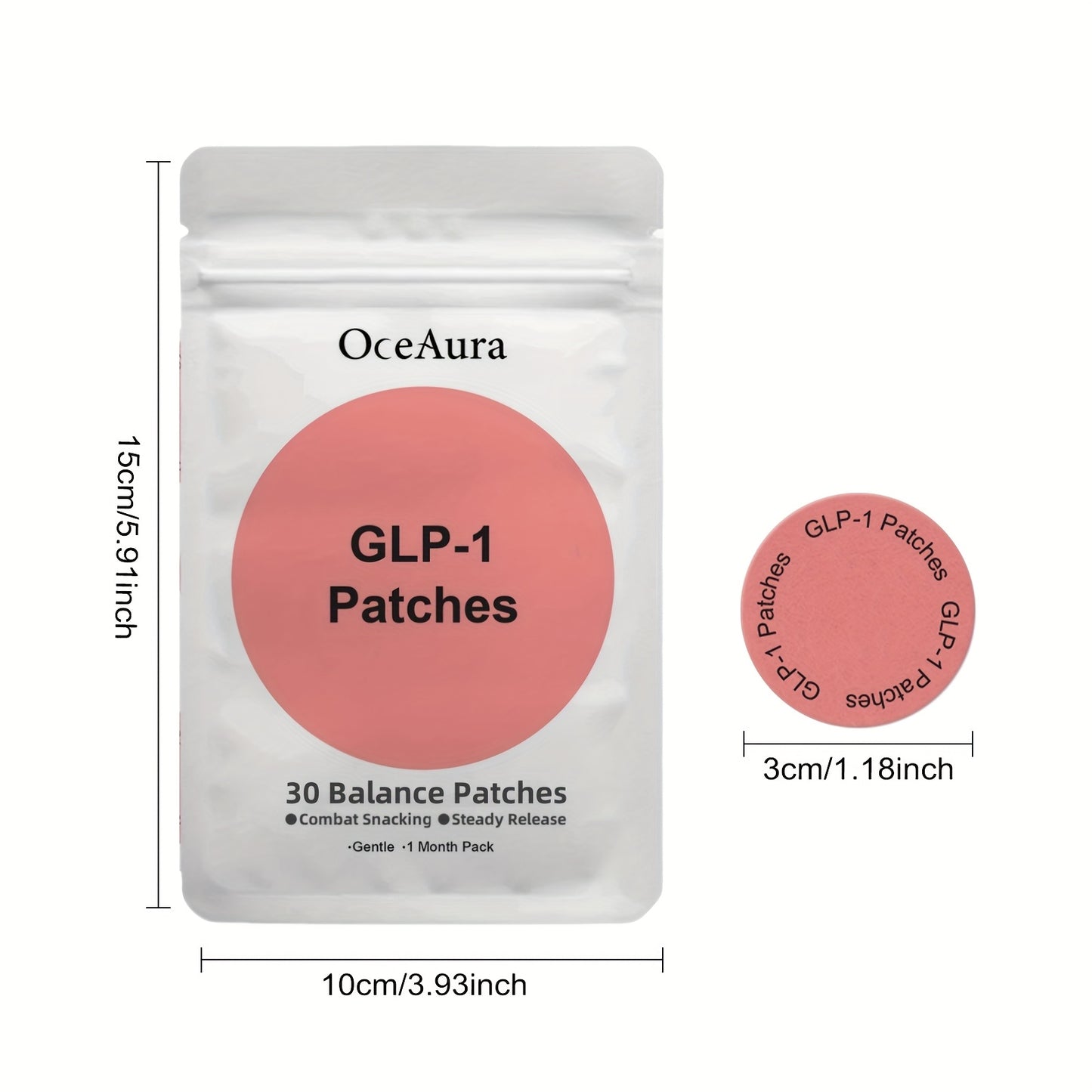 30 Count GLP-1 Patches