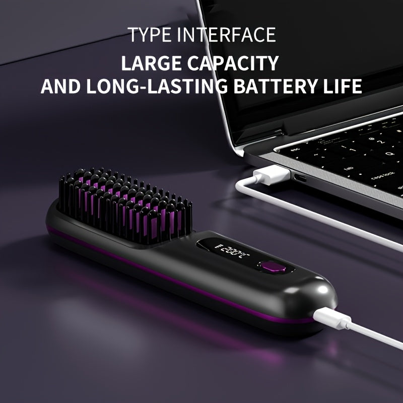 Portable Wireless Hair Straightener Comb
