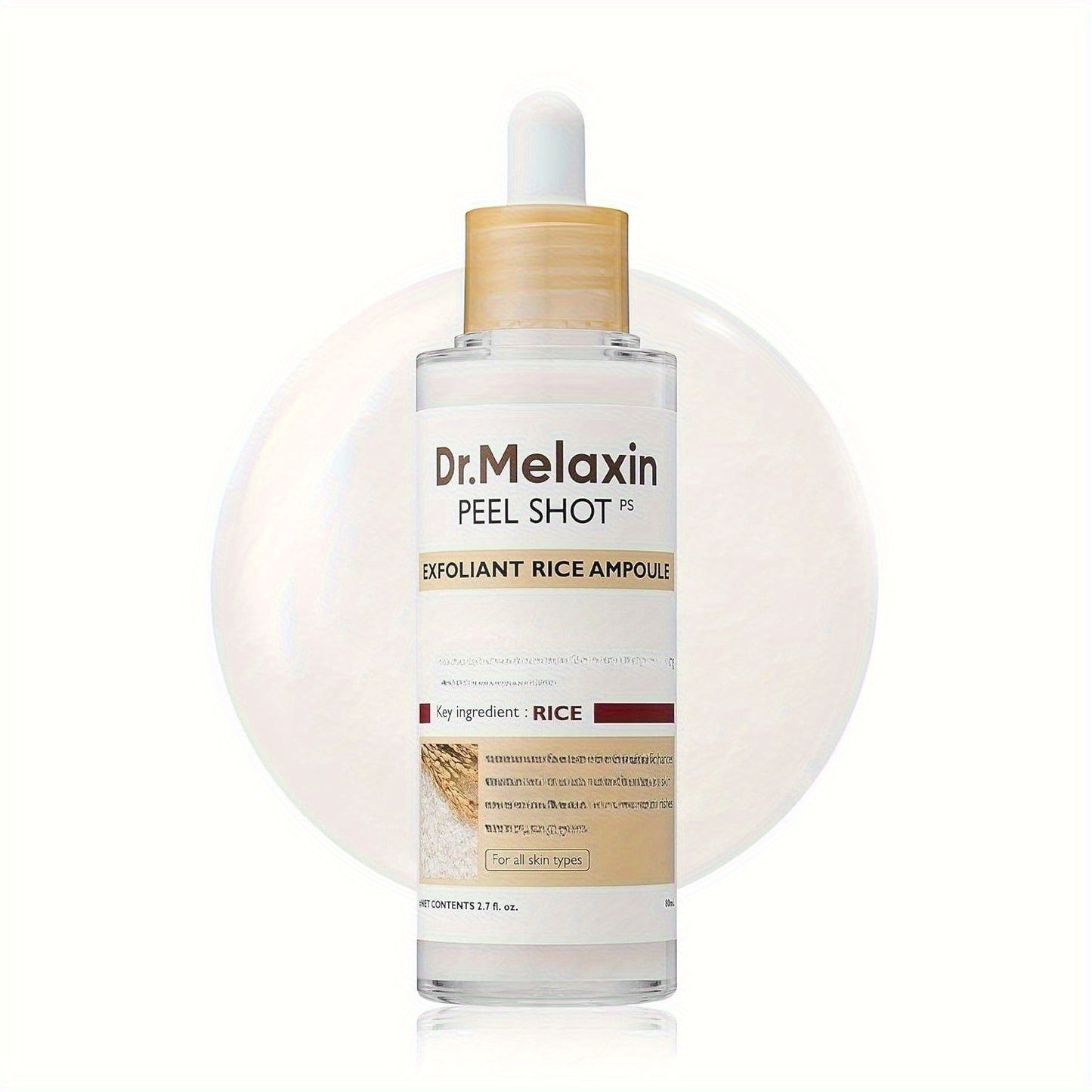 Dr.Melaxin PEEL SHOT-GLOW EXFOLIANT RICE AMPOULE (WHITE RICE/BLACK RICE)