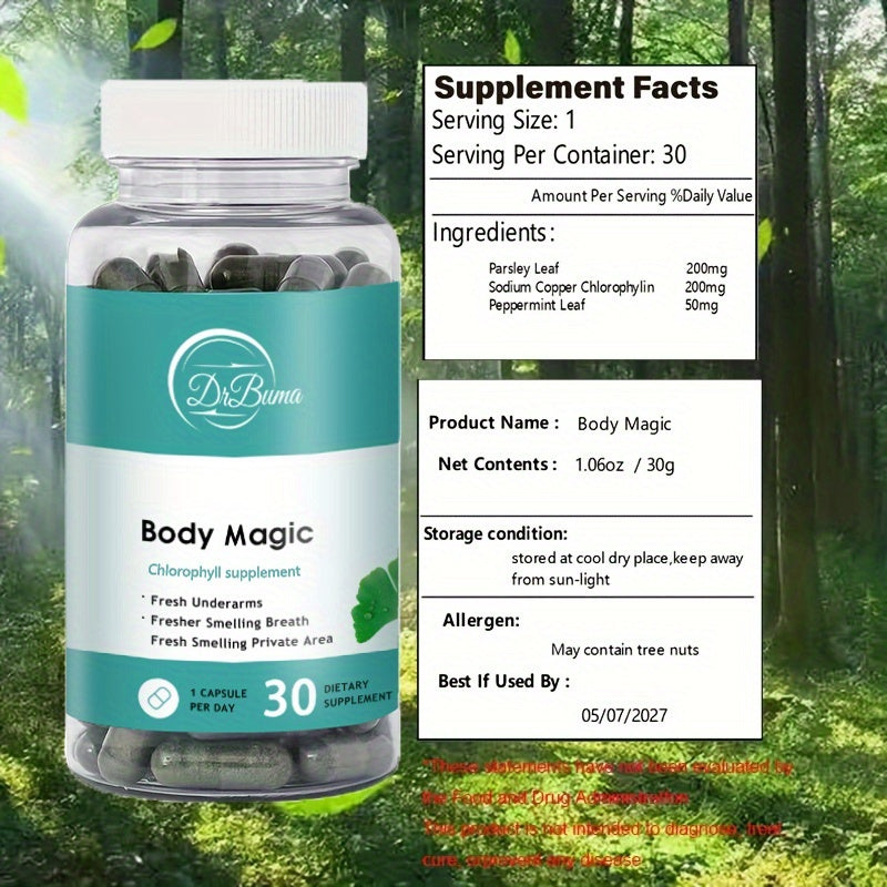 Body Magic’s Natural Chlorophyll Capsules