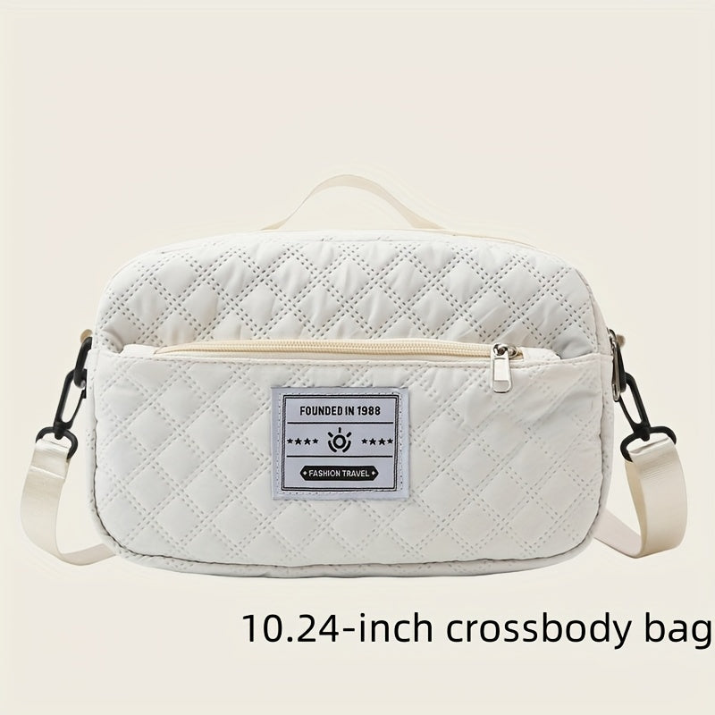 Lightweight Quilted Diamond Pattern Travel Backpack