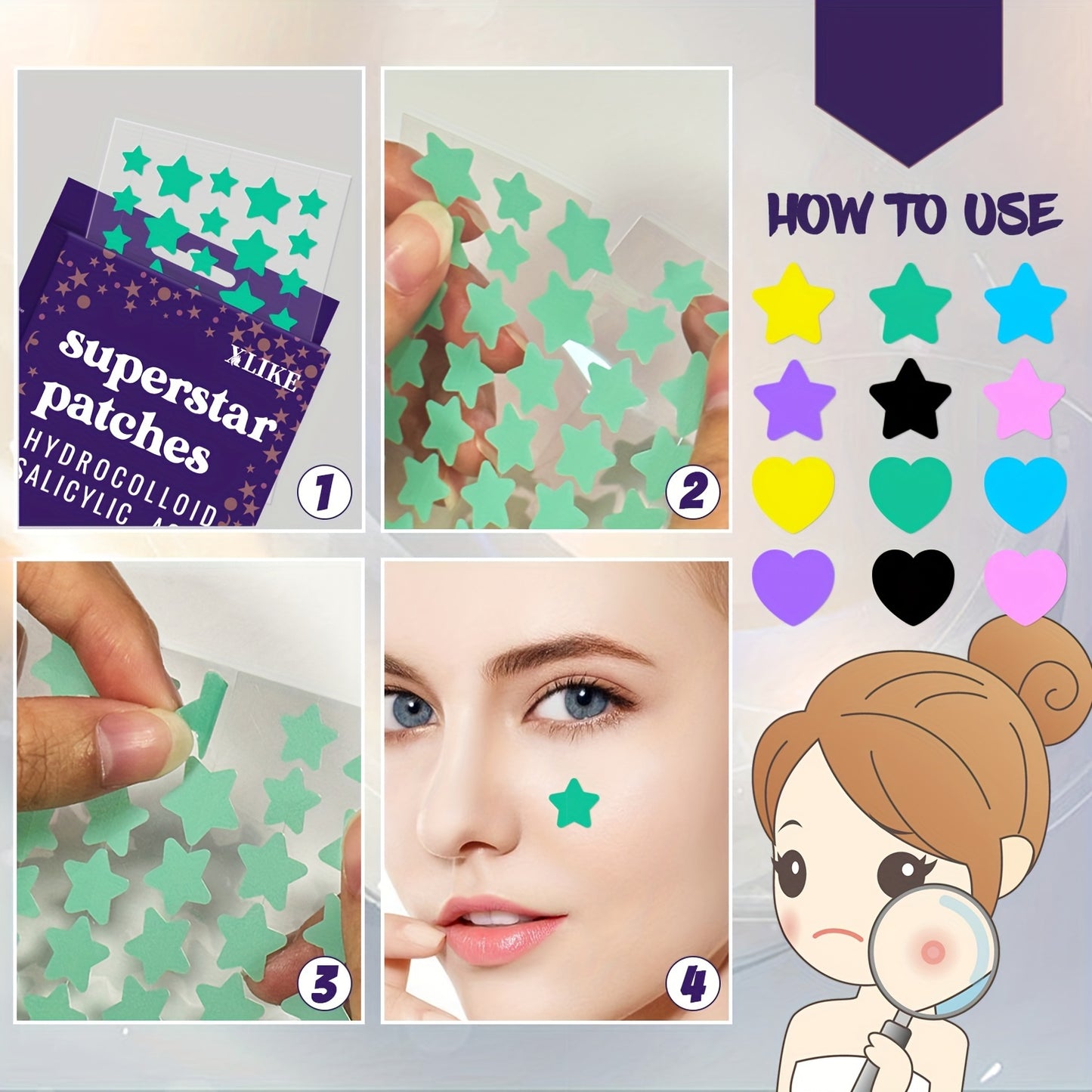 432pcs Hydrocolloid Acne Patches