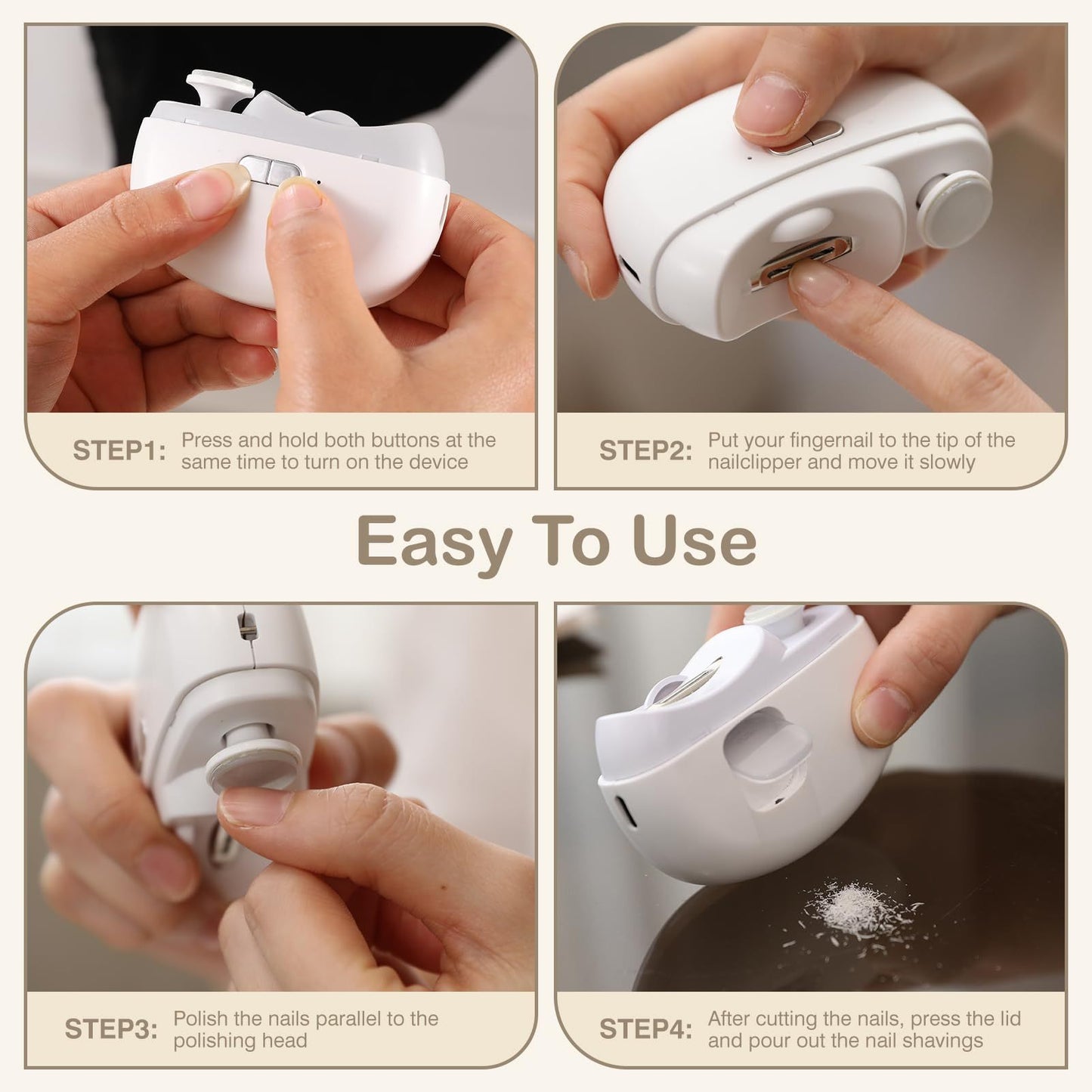 2-in-1 Electric Nail Scissors