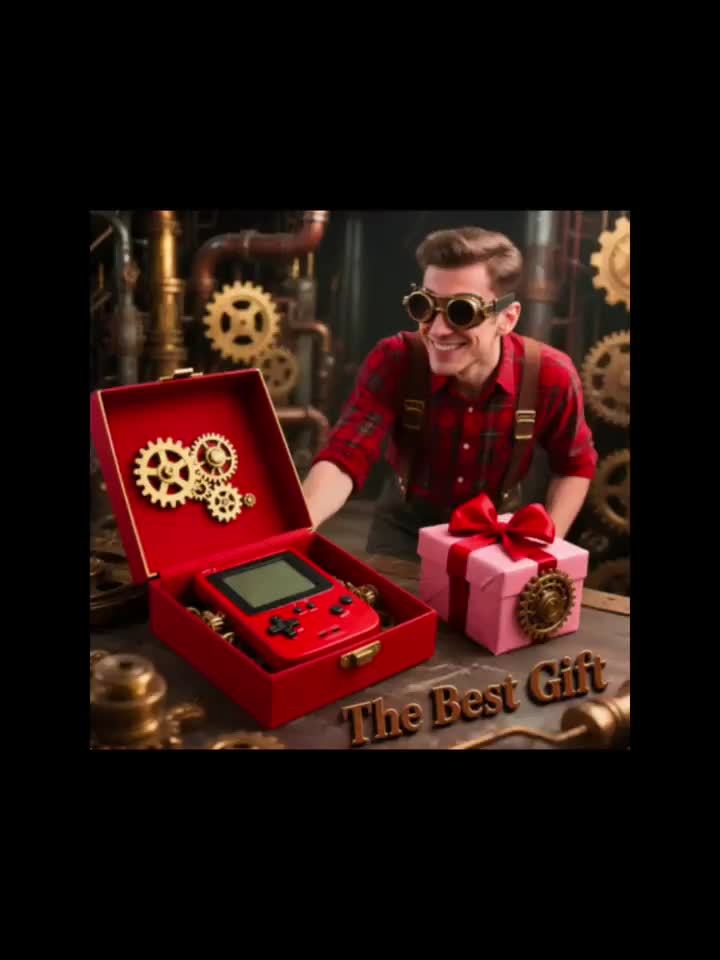 2pcs Graffiti Portable Handheld Game Console+1PC Watch