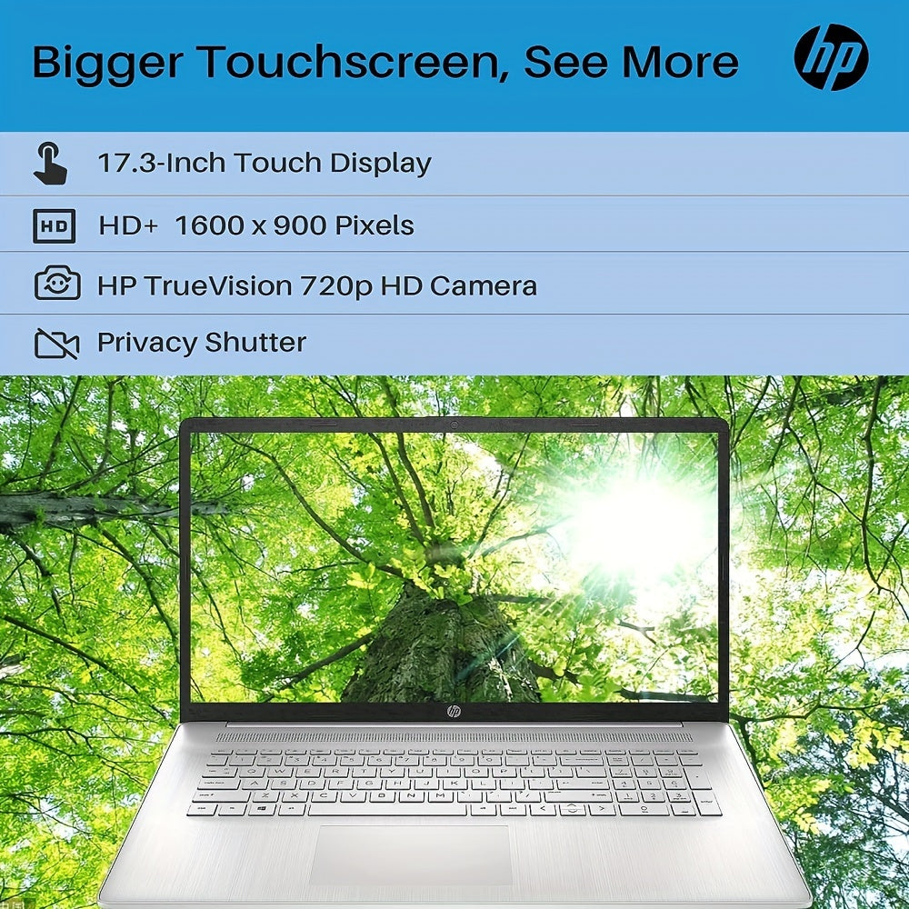 HP 17.3" Touchscreen Laptop for Business, Brightview HD+ Display, AMD Ryzen 5 7530U (6-Core) Processor(Beats I7-1165G7), 64GB RAM, 2TB SSD, Full-Size Keyboard, Wi-Fi 6, Windows 11 Pro