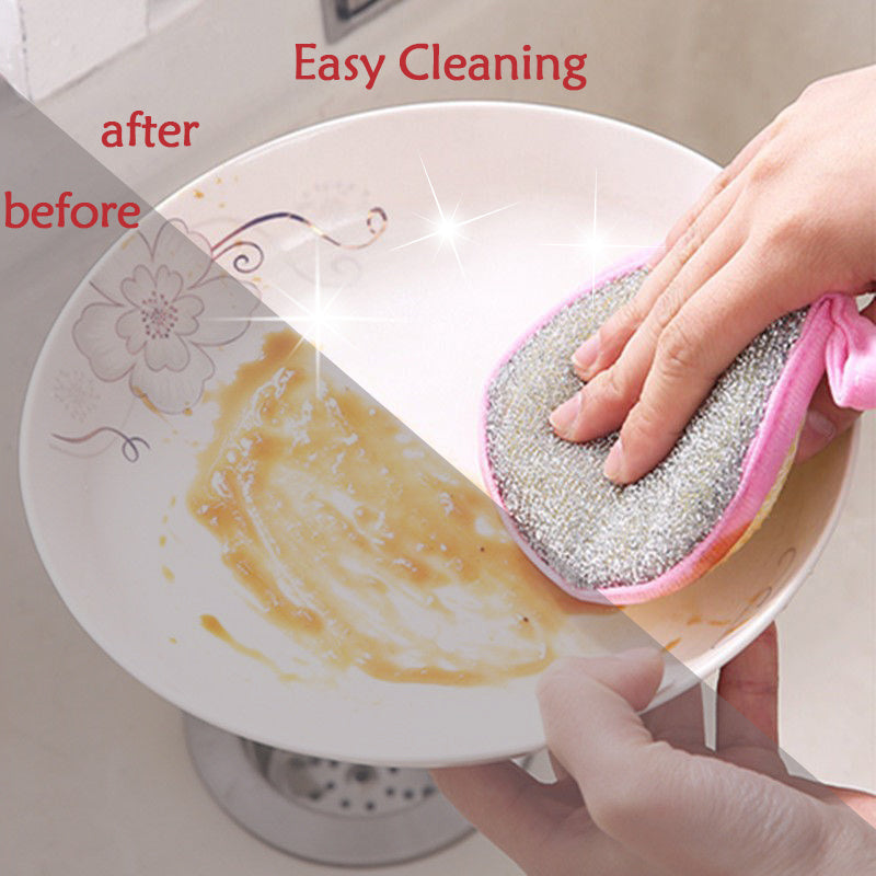 5 or 10pcs Double Side Household Cleaning Sponge
