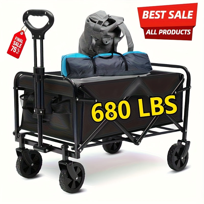 220/450/680 lb Capacity Heavy-Duty All-Terrain Folding Cart -