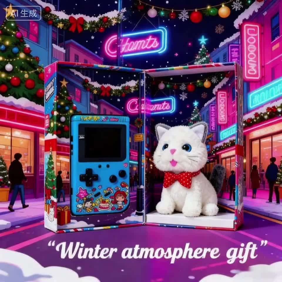 Portable Classic Video Game System with Professional Chip+ Kitten