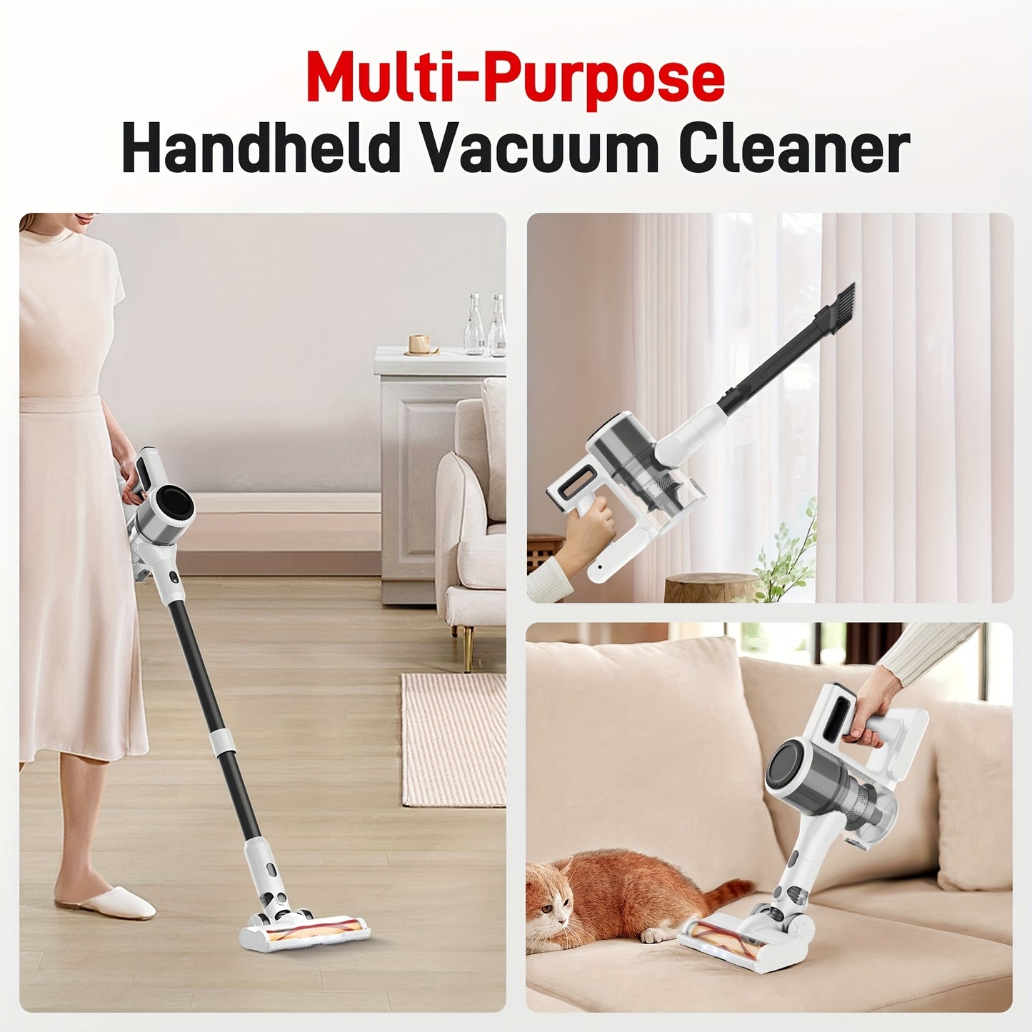 35-45kPa Powerful Cordless Vacuum Stick Vacuum Cleaner