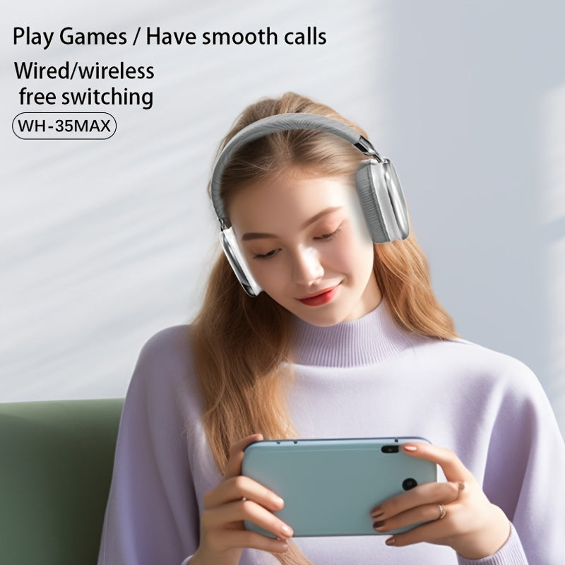 Wireless Gaming & Stereo Headphones with Microphone
