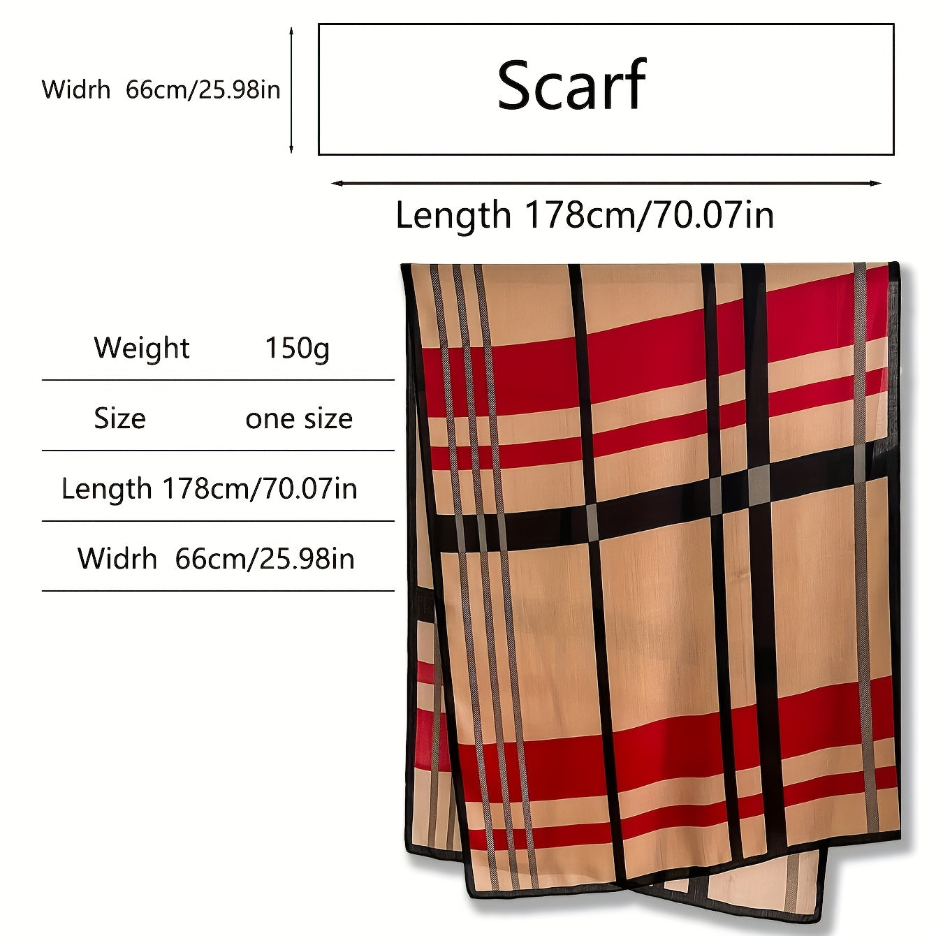 Soft Warm Color Block Striped Scarf