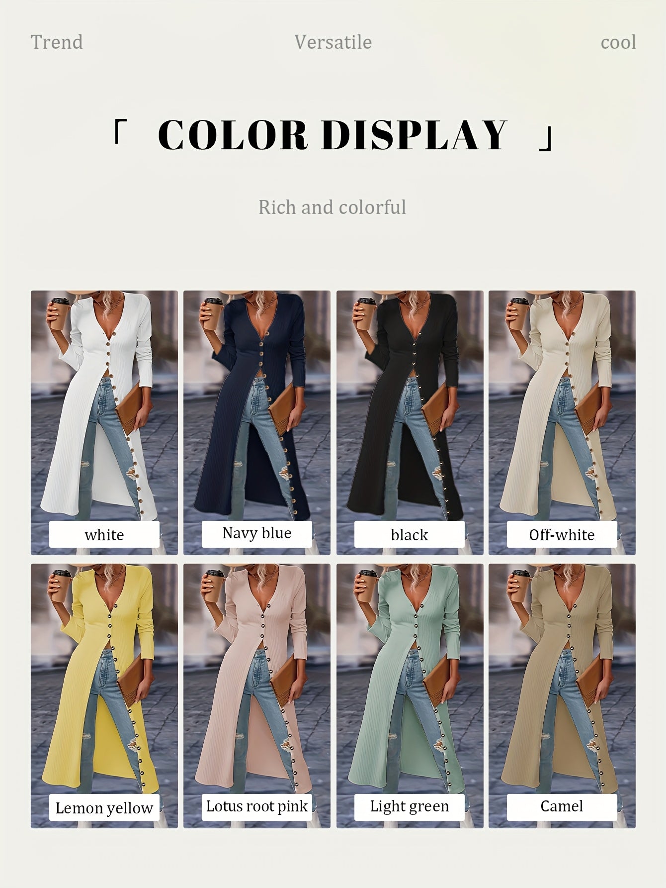 Minimalist Elegant Long Cardigan