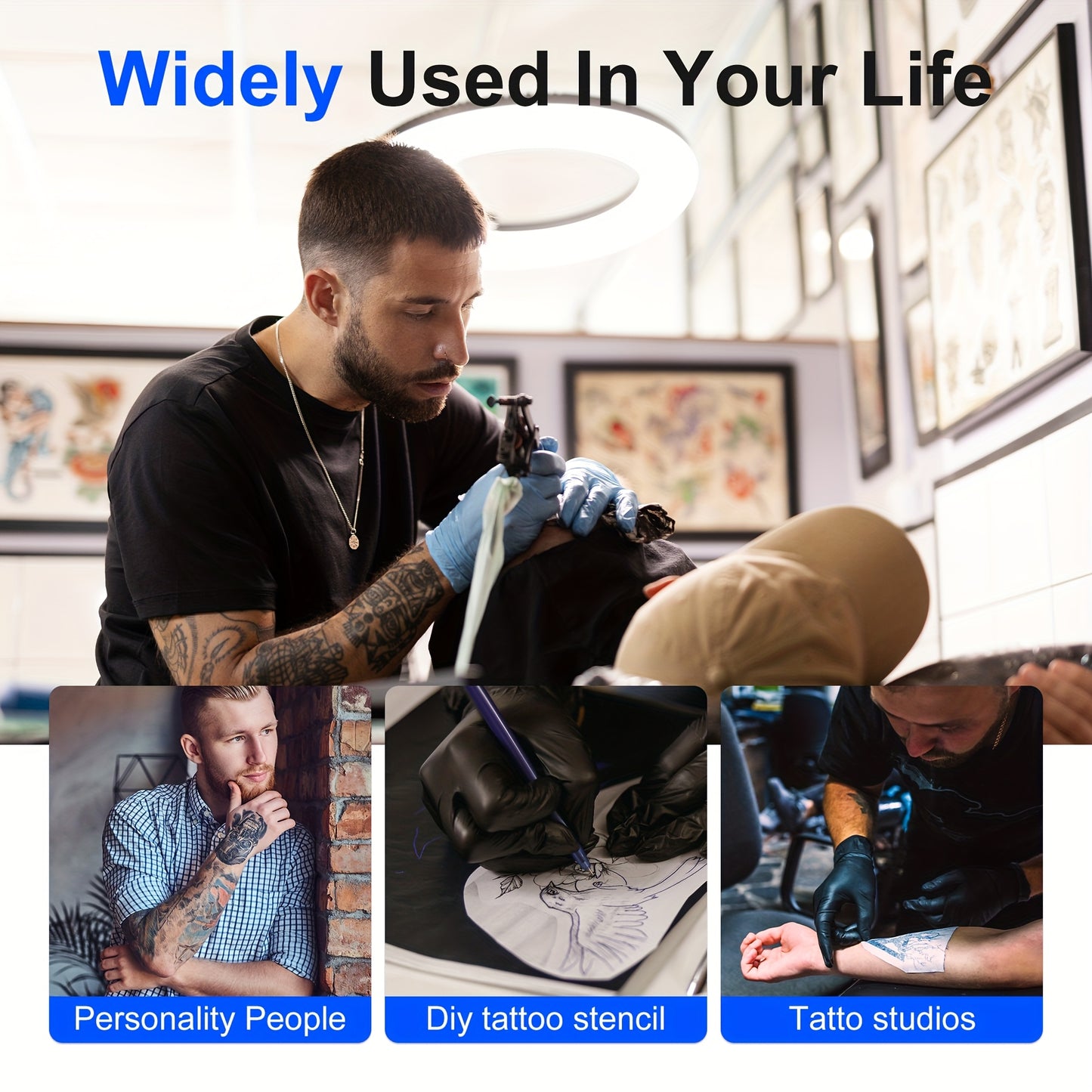 A4 Inkless Printer - Portable Thermal Printer for Wireless Mobile Travel