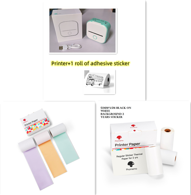 Portable Mini Thermal Photo Printer