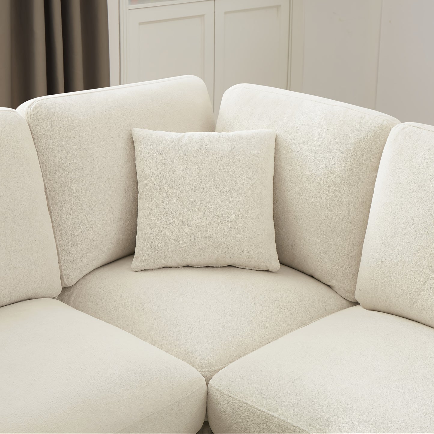 7-Seater Upholstered Sectional Sofa