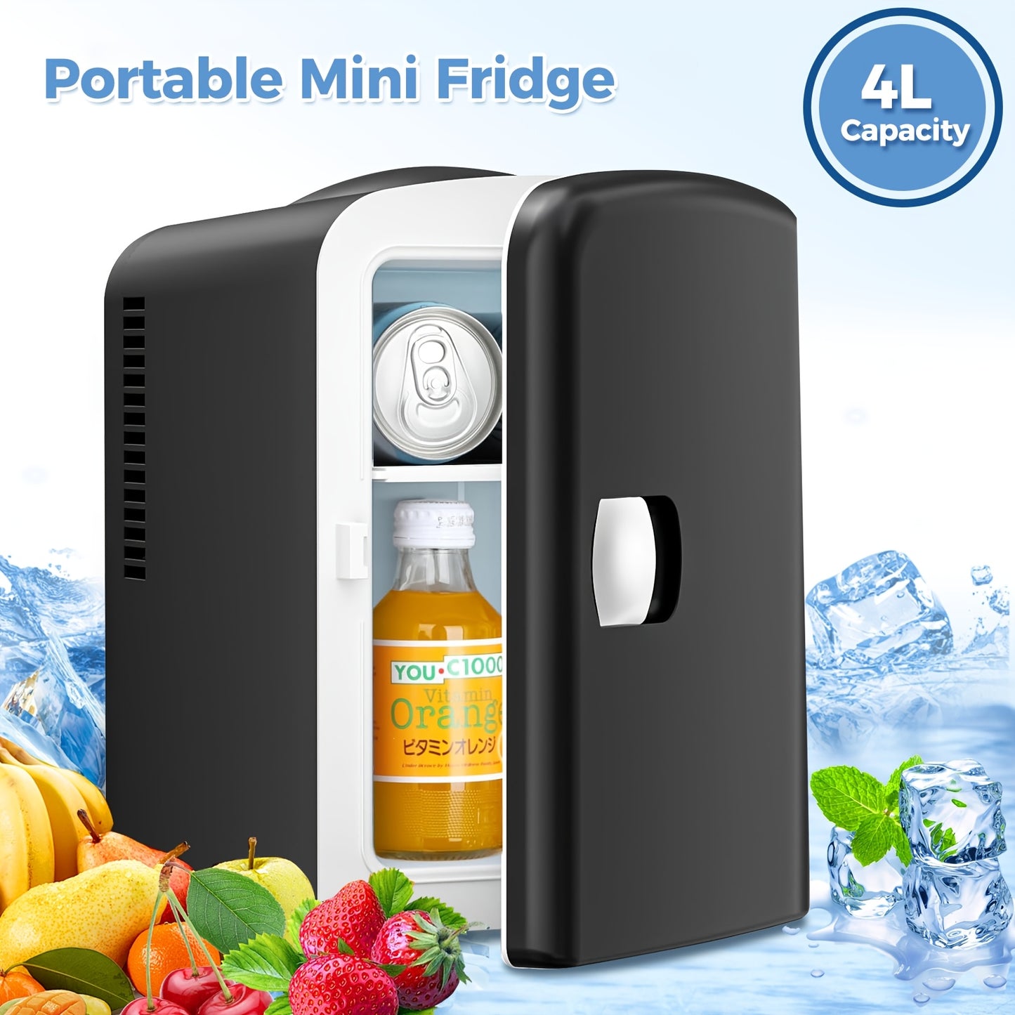 3.2 Cu.Ft Compact Mini Fridge with Freezer