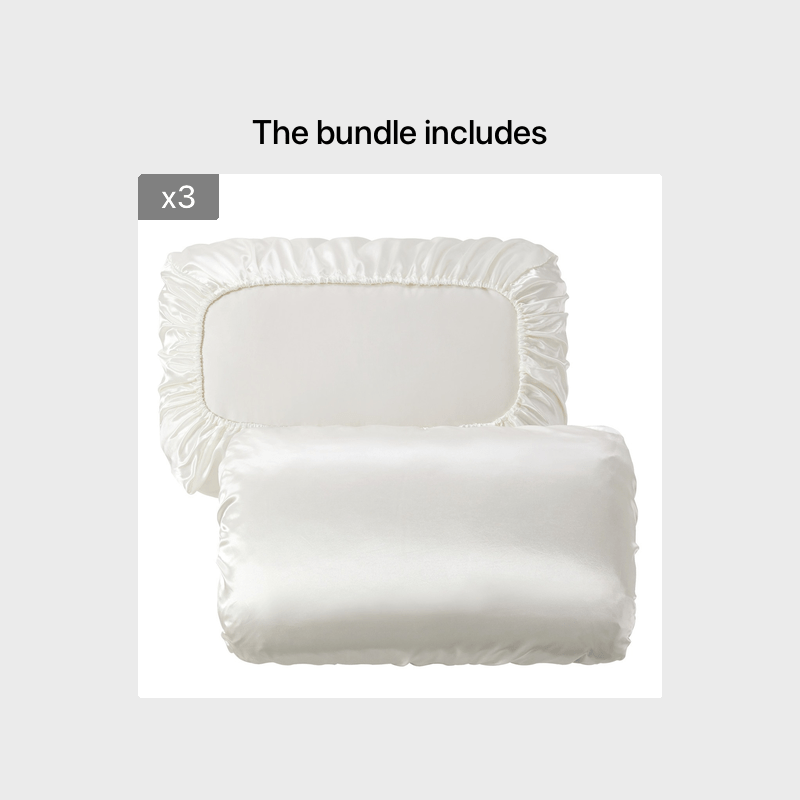 2pcs Soft And Breathable Satin Pillowcase With Elastic Cord