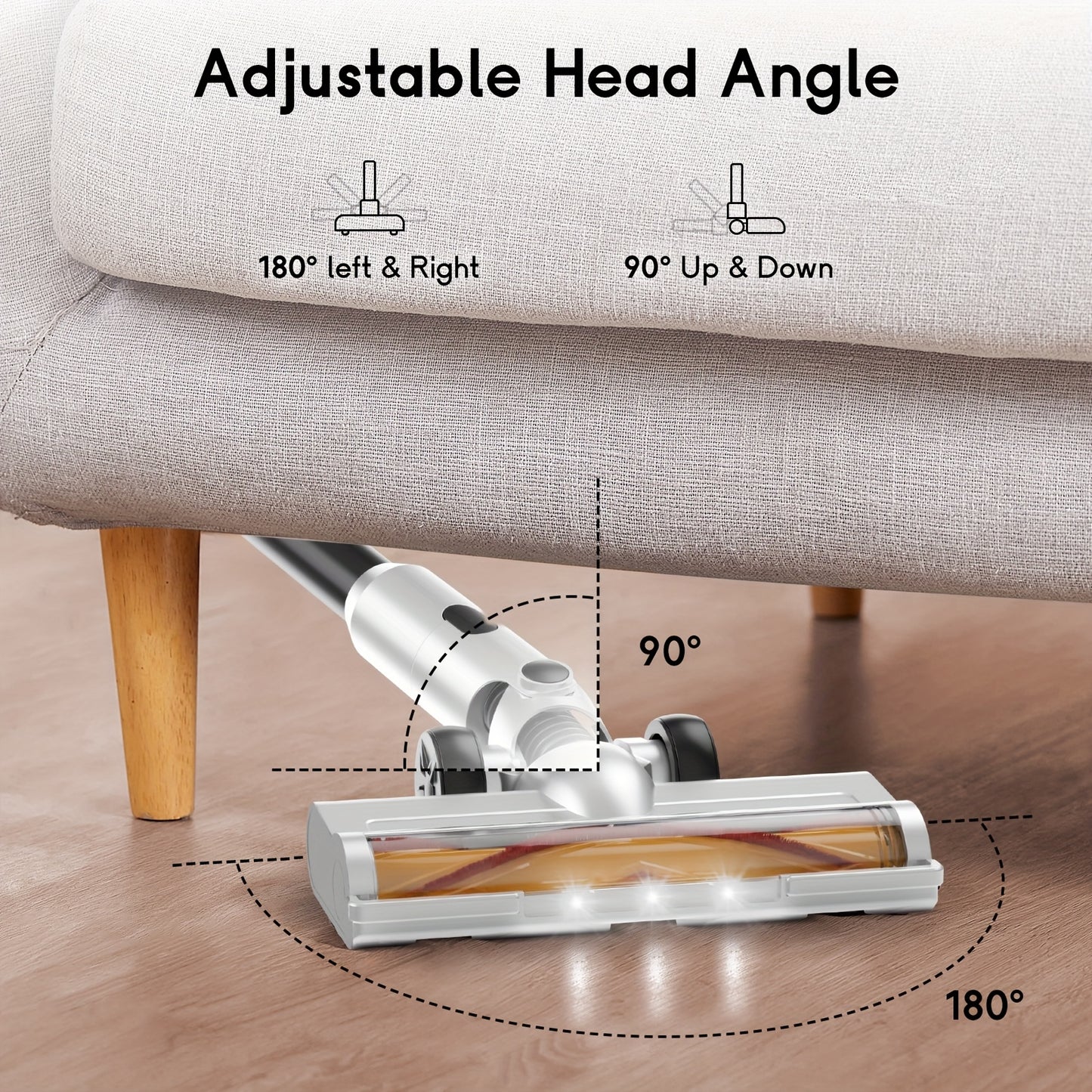 35-45kPa Powerful Cordless Vacuum Stick Vacuum Cleaner