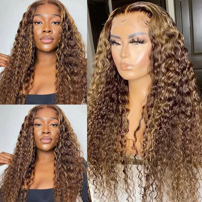 13x6 Water Wave Lace Front Human Hair Wigs