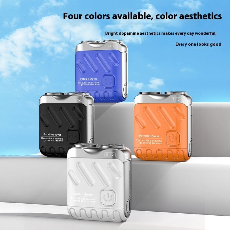 Portable Rotary Dual Ring Electric Shaver