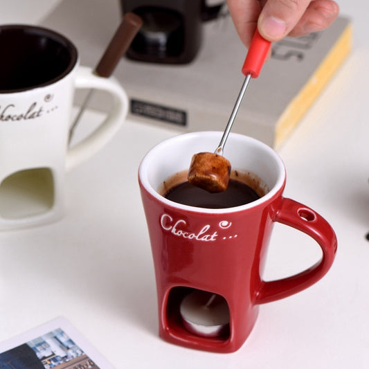 Ceramic Pot Stove Hot Chocolate Cup