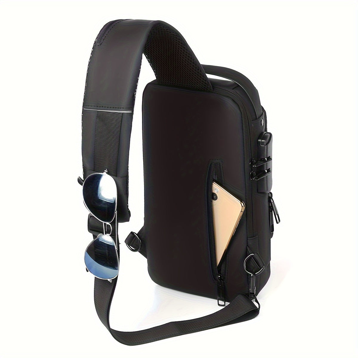 Anti-Theft Chest Bag with USB Charging Port
