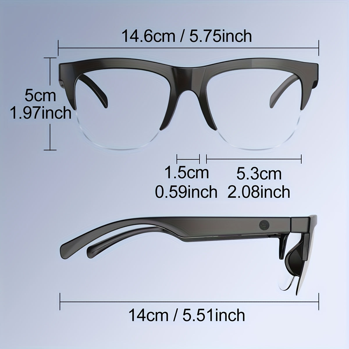 Wireless Smart Glasses With Audio And Voice Call Capabilities,